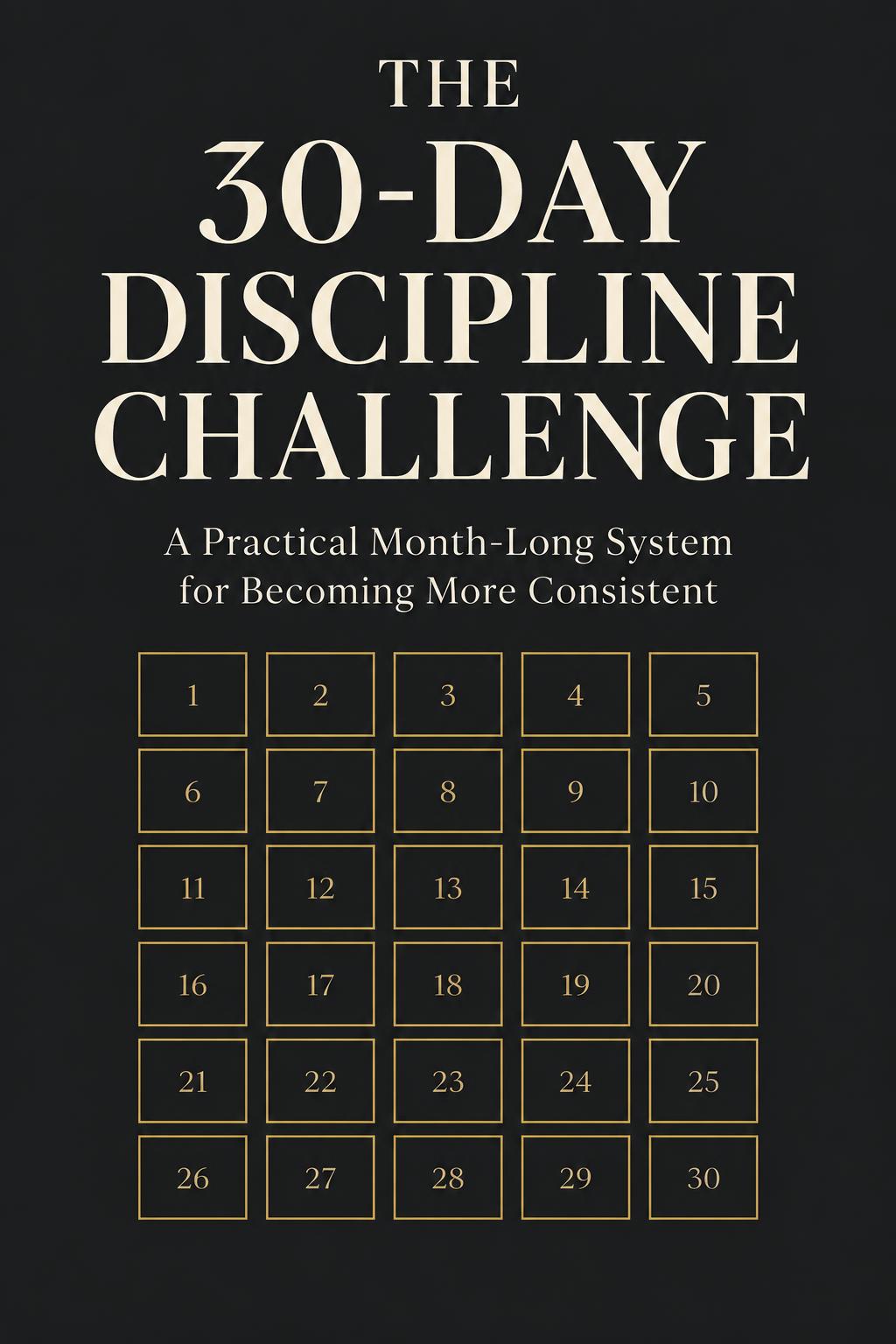 Cover of The 30-Day Discipline Challenge